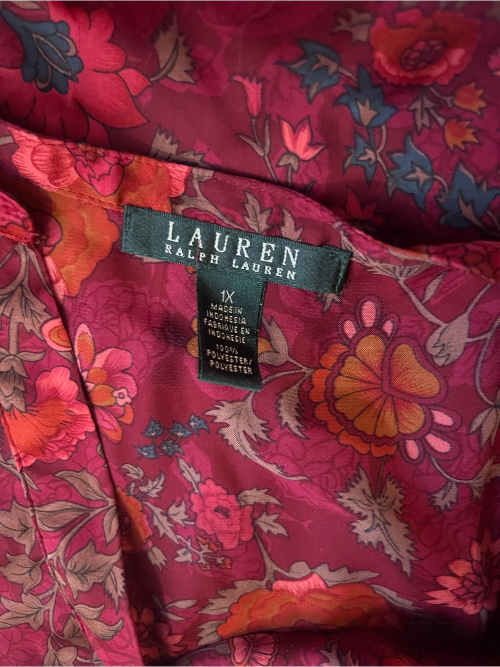 Ralph Lauren XL silky blouse - Picture 5 of 6